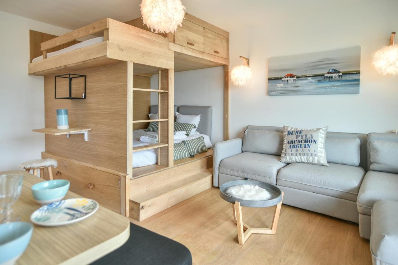 Superbe Studio En 1Ere Ligne En Plein Coeur D'Аркашон Екстериор снимка